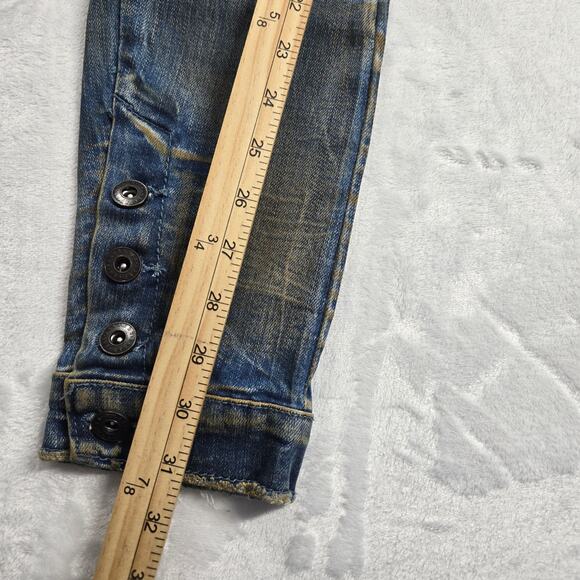 Valabasas OG Stretch Skinny Size 29 Men Button Fly Dirty Wash, NWT - Picture 5 of 13